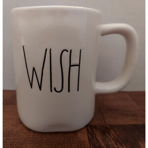 Rae Dunn by Magenta "WISH" Coffee Tea Mug Cup